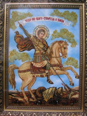 Иконы из янтаря. Купить в Киеве