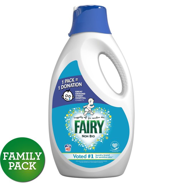 Якісний німецький гель для прання, гіпоалергенний, без фосфатів Fairy Non Bio