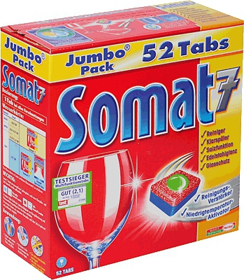 Таблетки для посудомоечных машин Somat 7 - качество от Henkel из Германии