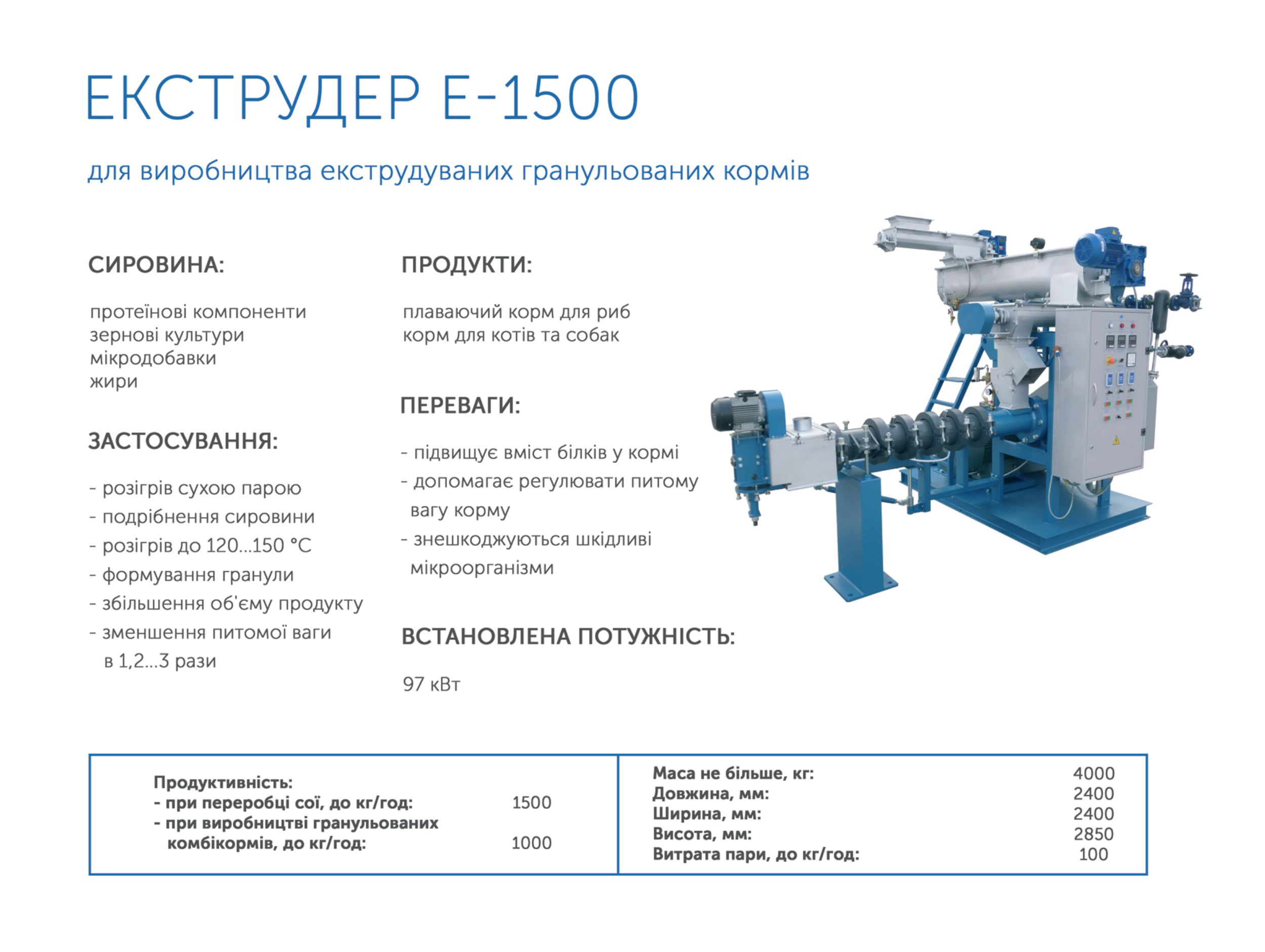 Екструдер Е-1500 Bronto купити в Україні!