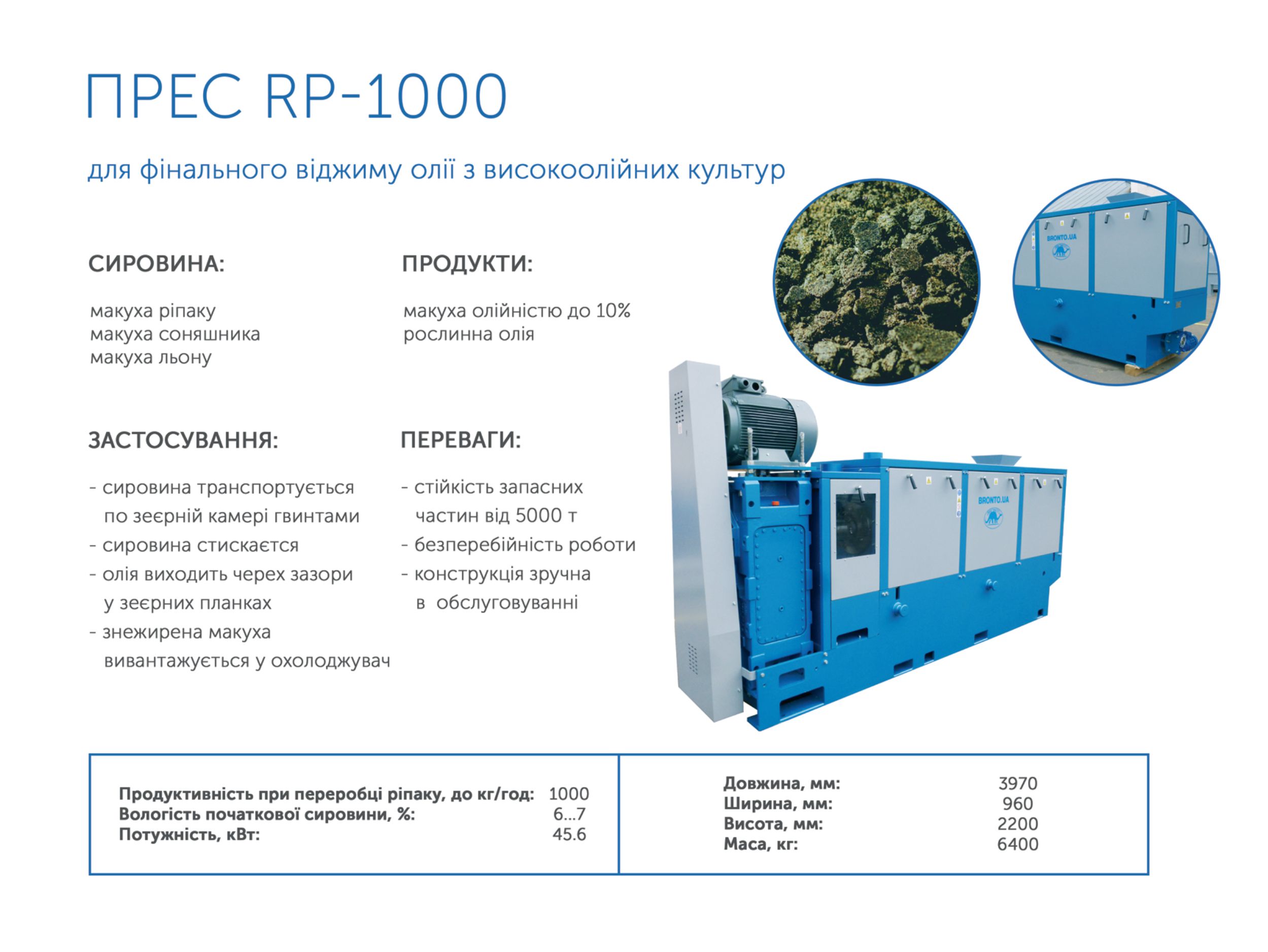 Продаем маслопресс холодного отжима RP-1000