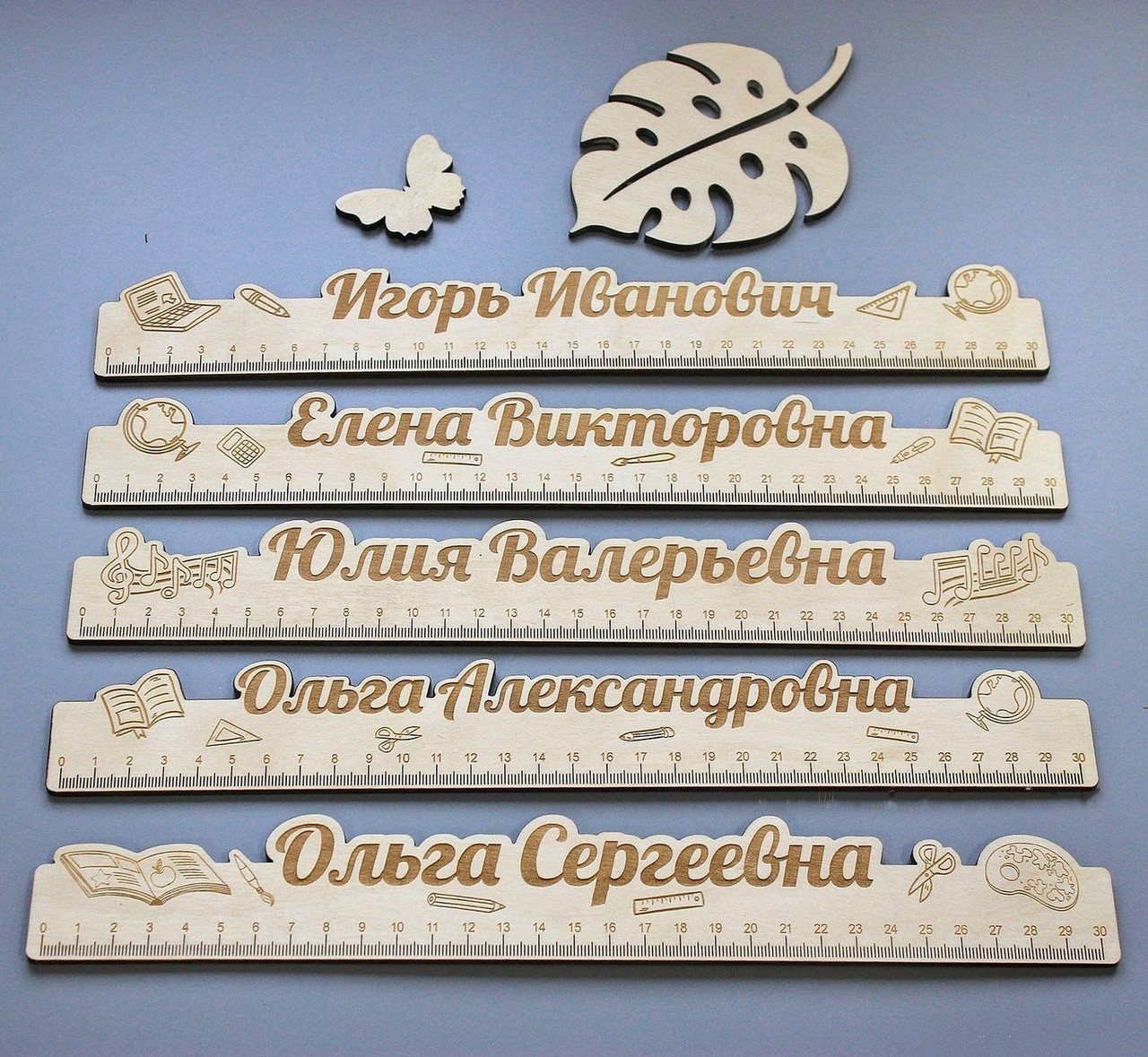 Іменні лінійки з дерева купити в Луцьку