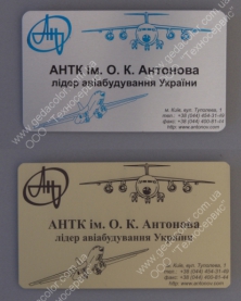 Візитки: друк на металі