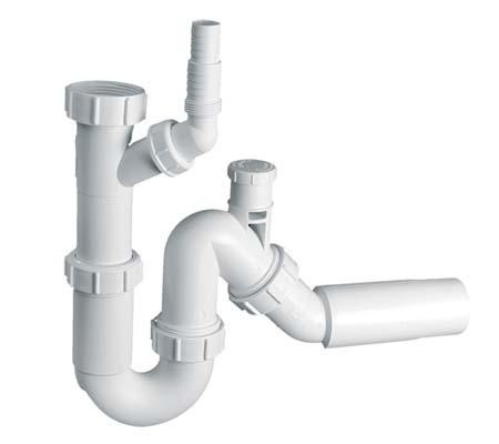 Сифон для кухонной мойки ТМ McAlpine TP31VW50 + CWS70-CB слив клик/клак, цена 1 453,86 грн, купить на UB.UA • UB.UA