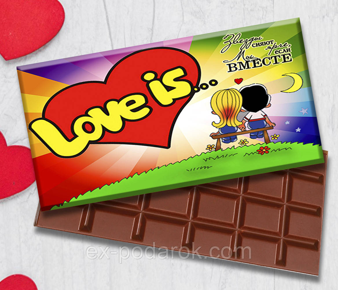 Шоколадка Лав Из. Шоколад Love Is, цена 125 грн, купить на UB.UA