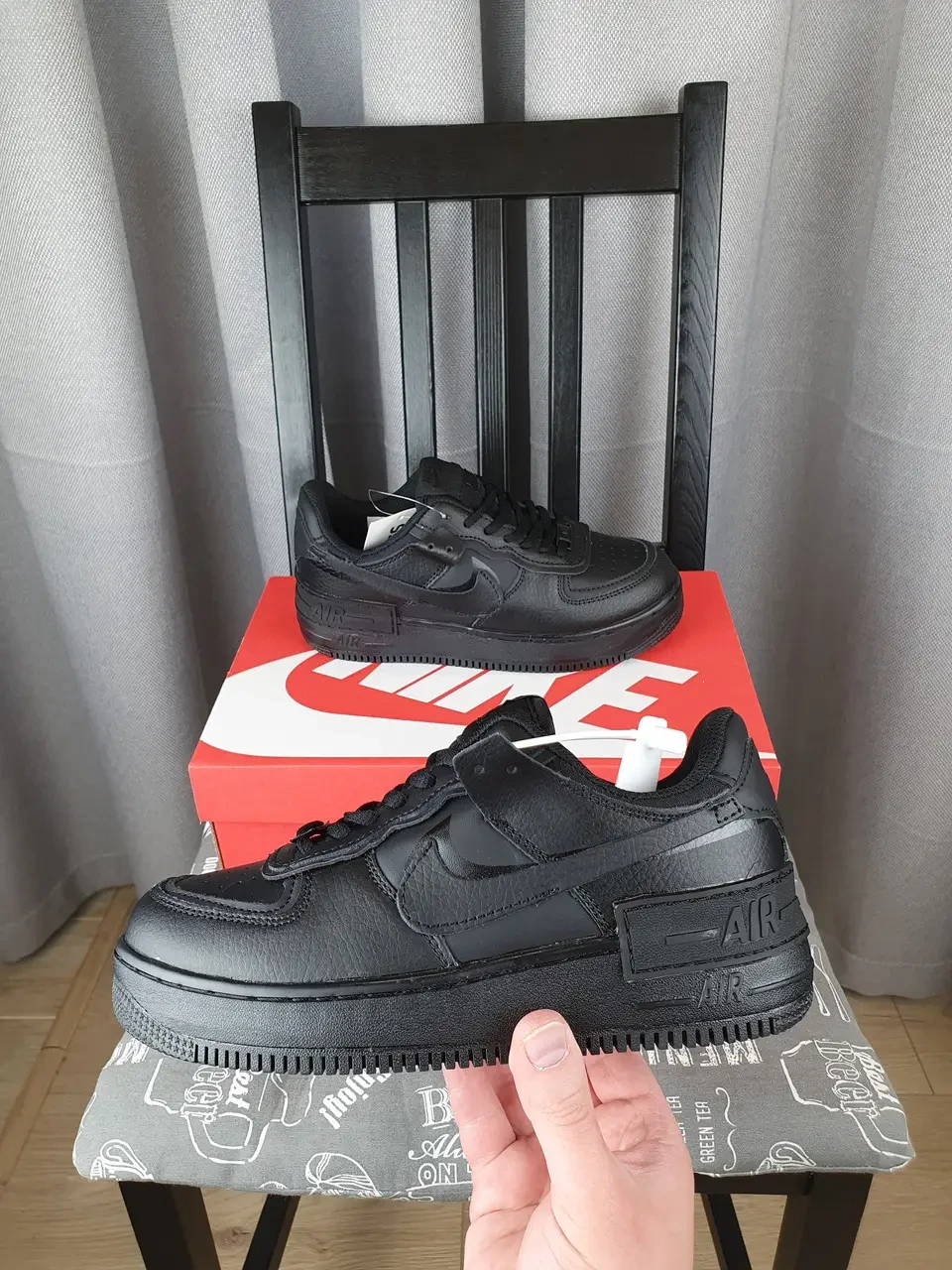 NIKE AIR FORCE МУЖСКИЕ/ЖЕНСКИЕ ЧЕРНЫЕ (36-45)