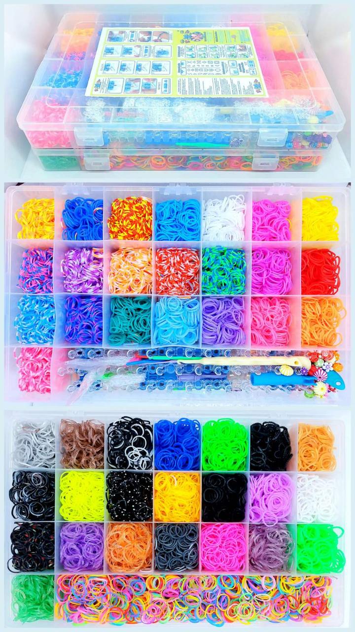 Резинки Loom Bands - Ролеро - Фурнитура для бижутерии, натуральные камни, бусины с буквами