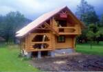 We build wooden houses (log houses)