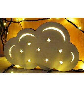 svetodiodnyj svetilnik nochnik oblako iz fanery