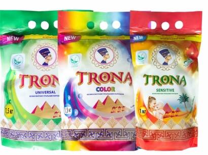 ЕКО-НОВИНКА! Безфосфатний пральний порошок нового покоління TRONA!